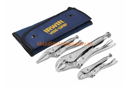 Набор пассатижей с фиксатором Irwin 3шт. 10WR/6LN/5WR TVG73