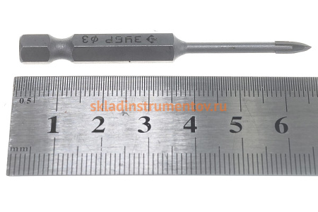 Сверло по кафелю, керамике, стеклу 3х65 мм ЗУБР 29845-03_z01