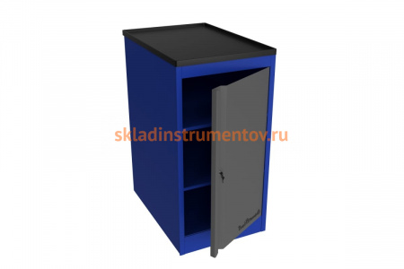 Тумба Верстакофф Т PROFFI RAL5005 Дверь RAL7024, полка, замок CAM LOCK