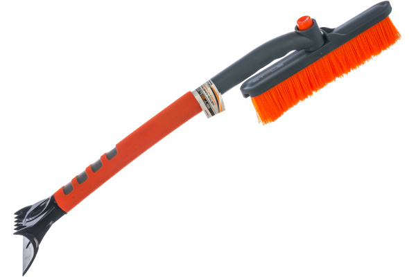 Щетка-сметка для снега со скребком, поворотная голова STELS 510 мм 55305