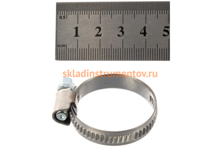 Ленточный червячный хомут 020-035мм JTC-ZN35