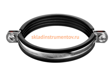 Трубный хомут с гайкой ЗУБР 3", 6 штук, оцинкованный 37850-87-94