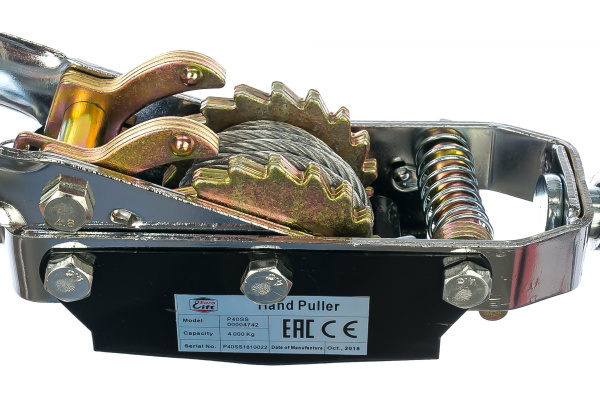 Лебедка рычажная (тяговое усилие 4000 кг, трос 3м) EURO-LIFT P40SS 00004742