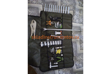 Сумка для набора инструментов с планкой для головок Дело Техники 974443
