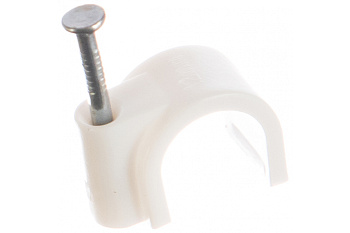 Скоба с оцинкованным гвоздём (60 шт; 12 мм) для крепления кабеля Stayer 4510-12