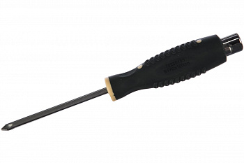 Крестовая силовая магнитная отвертка ROCKFORCE Profi на пластиковом держателе RF-70220100