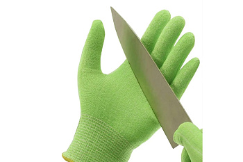 Перчатки из полиэтиленовой пряжи от порезов Jeta Safety Самурай 02 Грин, 5 класс, размер XL, JC051-С02/XL/10