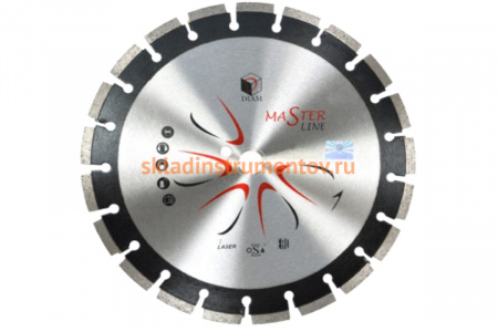 Круг алмазный сегментный 1A1RSS Master Line (350х25.4 мм) по асфальту Diam 000489