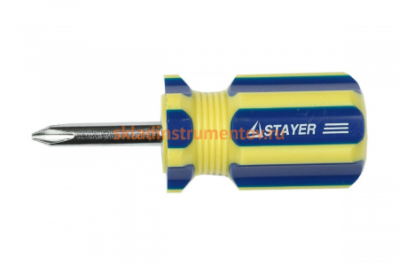 Отвертка 2-в-1 МАСТЕР МИНИ бочка PH №2 /SL 6 мм STAYER 2511