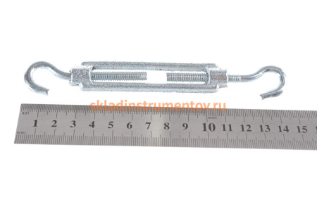 Талреп STAYER DIN 1480, крюк-крюк, М6, 15 шт, оцинкованный, 30525-06 Талреп STAYER DIN 1480, крюк-крюк, М6, 15 шт, оцинкованный, 30525-06