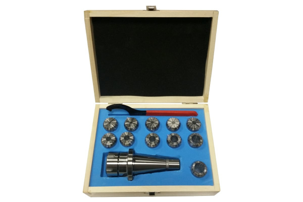 Патрон цанговый NT40-ER32, хвостовик конус 7:24, DIN2080, с набором цанг 11 шт. 4-20 мм GRIFF b221323