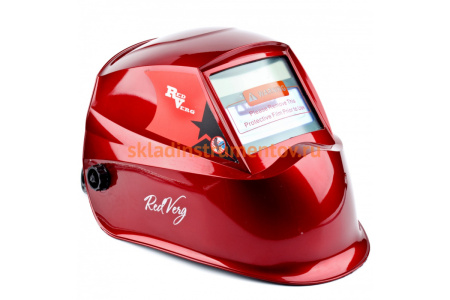 Маска сварщика REDVERG хамелеон RD-WM 605 красный АСФ600GR 5022229