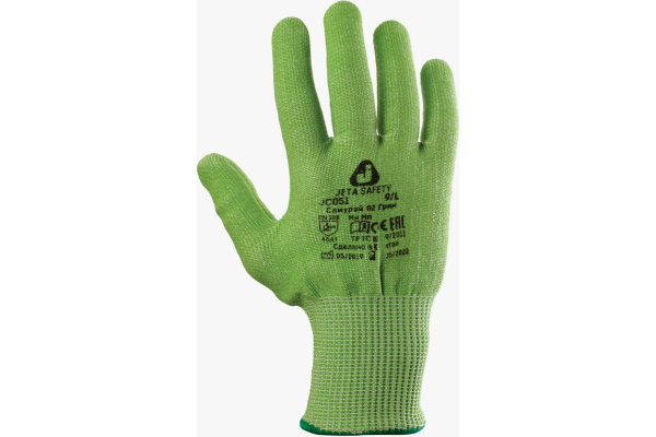 Перчатки из полиэтиленовой пряжи от порезов Jeta Safety Самурай 02 Грин 5 класс JC051-С02/XXL Перчатки из полиэтиленовой пряжи от порезов Jeta Safety Самурай 02 Грин 5 класс JC051-С02/XXL