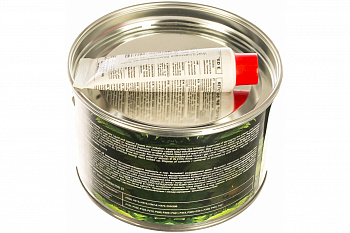 2K Полиэфирная шпатлевка Soft + 1 кг отвердитель Wolf 104.1000