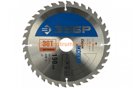 Диск пильный по дереву "Оптимальный рез" (190х30 мм; 36Т) Зубр 36903-190-30-36