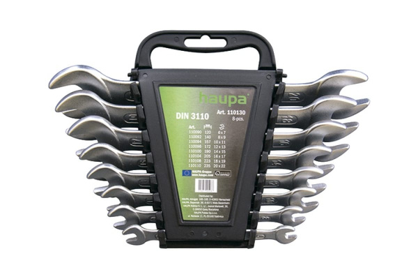 Набор двусторонних гаечных ключей 8шт HAUPA 110130
