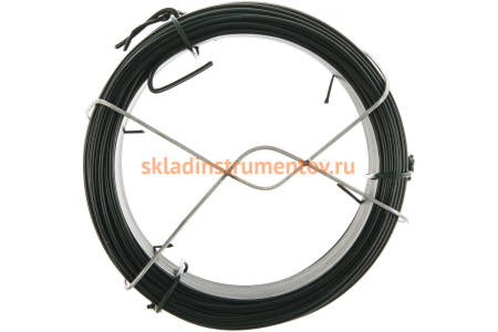 Проволока с ПВХ покрытием СИБРТЕХ зеленая 1,5мм длина 50м 47772