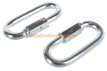 Карабин винтовой оцинкованный с муфтой 10 шт. (10 мм; ТФ5) Зубр 4-304535-10