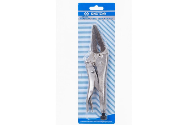 Тонконосый зажим с фиксатором KING TONY 221 мм 6315-09