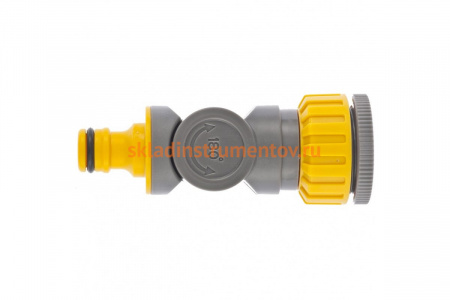 Соединитель штуцерный с внутренней резьбой 1/2"-3/4", с шарниром PALISAD LUXE 66247