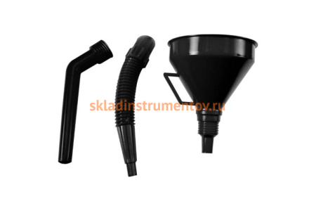 Воронка с гибким и угловым наконечником VOREL 135 мм 83002