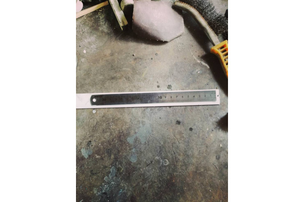 Линейка 200мм (нержавеющая сталь, двухсторонняя шкала) Biber 40161 тов-172035