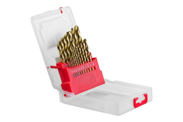 Набор сверл по металлу Профессионал (19 шт; 1-10 мм) Зубр 29615-H19 29617-H19_Z01