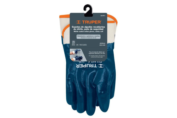 Рабочие перчатки Truper хлопок, покрытие из нитрила GU-NIT-S 15245 Рабочие перчатки Truper хлопок, покрытие из нитрила GU-NIT-S 15245