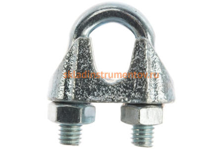 Зажим троса DIN 741 оцинкованный 60 шт. (8 мм; ТФ5) Зубр 4-304415-08 Зажим троса DIN 741 оцинкованный 60 шт. (8 мм; ТФ5) Зубр 4-304415-08