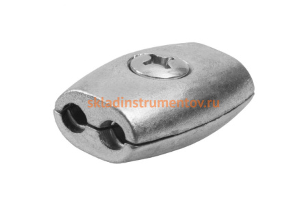 Зажим троса "Бочонок" 15 шт. (5 мм; ТФ5) Зубр 4-304455-05 Зажим троса "Бочонок" 15 шт. (5 мм; ТФ5) Зубр 4-304455-05