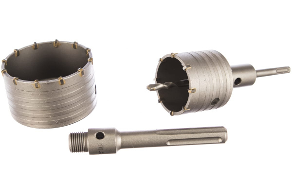 Набор коронок по бетону с оснасткой в кейсе Профессионал (68, 100 мм) ЗУБР 29185-H2-2