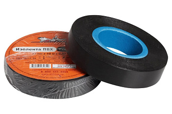Изолента ПВХ Airline черная, 15 мм х 20 м AIT-P-08