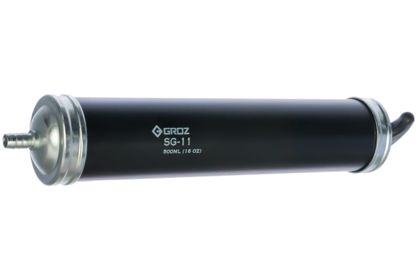Шприц для отсоса и нагнетания масла, 500 мл, виниловый шланг 300мм GROZ GR45205 - SG/11/BL