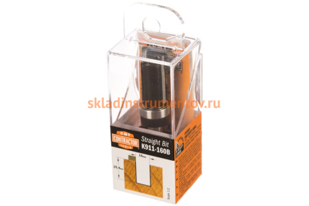 Фреза концевая обгонная с верхним подшипником Contractor (16x25.4 мм; Z 2) CMT K911-160B