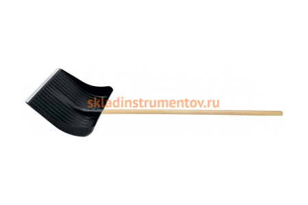 Полипропиленовая лопата с черенком 400х450мм, алюминиевая планка СИБРТЕХ Россия 61584