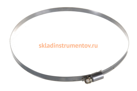 Хомуты СИБРТЕХ нержав.сталь, стандартное болтовое крепление 170-190мм 25шт/уп, ширина 9мм 47596