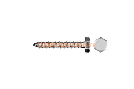 Шурупы ШДШ с шестигранной головкой ЗУБР DIN 571, 40 х 6 мм, 6 шт 300456-06-040