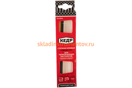 Стержни клеевые набор (7 мм; 20 см; 6 шт.) КЕДР 117-0010 54898