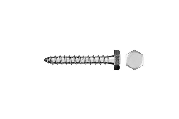 Шурупы ШДШ с шестигранной головкой ЗУБР DIN 571, 40 х 6 мм, 6 шт 300456-06-040