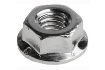 Гайка шестигранная DIN 6923 оцинкованная с фланцем 6 шт. (М8; ТФ6) Зубр 4-303636-08