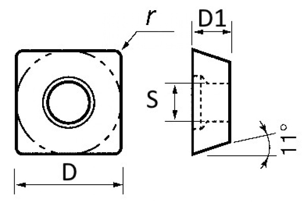 Пластина твердосплавная SPMT07T308 ACCKee mi00010