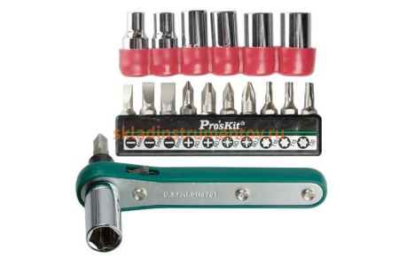 Ключ-отвертка с 17 насадками ProsKit 1PK-202A 00155551