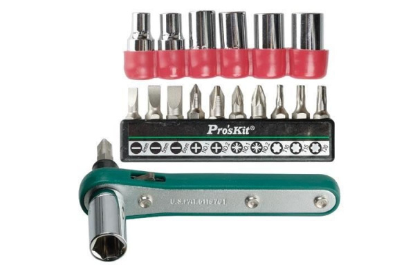 Ключ-отвертка с 17 насадками ProsKit 1PK-202A 00155551