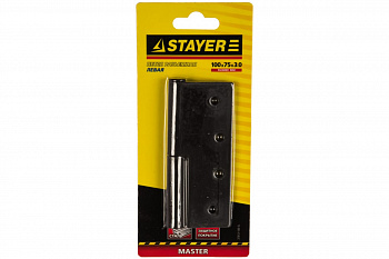 Дверная разъемная петля STAYER Master цвет коричневый левая 100 мм 37613-100-3L