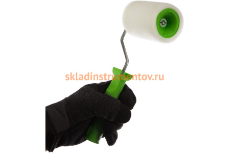 Валик СИБРТЕХ ПОРОЛОН с ручкой,100 мм, D - 48 мм 80101