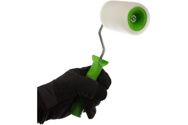 Валик СИБРТЕХ ПОРОЛОН с ручкой,100 мм, D - 48 мм 80101