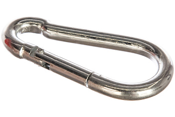 Карабин ЗУБР DIN 5299С, 8мм, 1 шт, оцинкованный, 304546-08