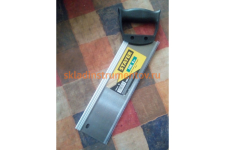 Ножовка для стусла c обушком пила Stayer "Fine" 300 мм, 8 TPI, прямой закаленный зуб, точный рез, 1536-30_z01