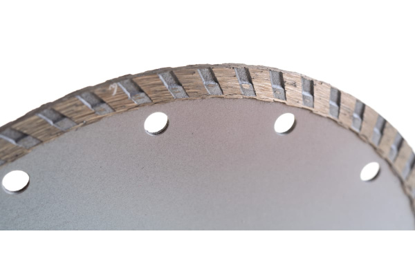 Диск отрезной алмазный "Turbo" 180x22,2 мм сухая резка SANTOOL 060501-180-222