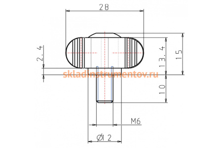 Ручка-барашек KIPP K0274.006X10
